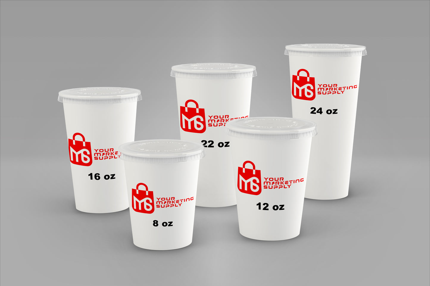 Paper Cups W/Logo Full Color